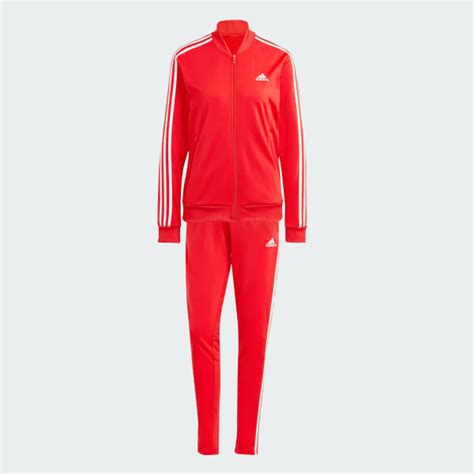 adidas trainingsanzug herren drei streifen rot|Essentials 3.